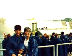 Andy McDougal, Ben Dorrough, Ruth Bennett McDougal Dorrough, Canada, Niagara Falls, Family, Trips